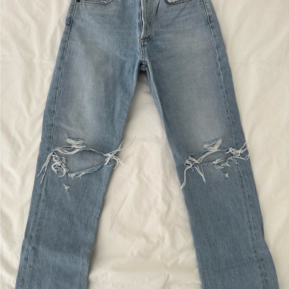 Agolde High Rise Riley Straight Jean - Picture 2 of 8